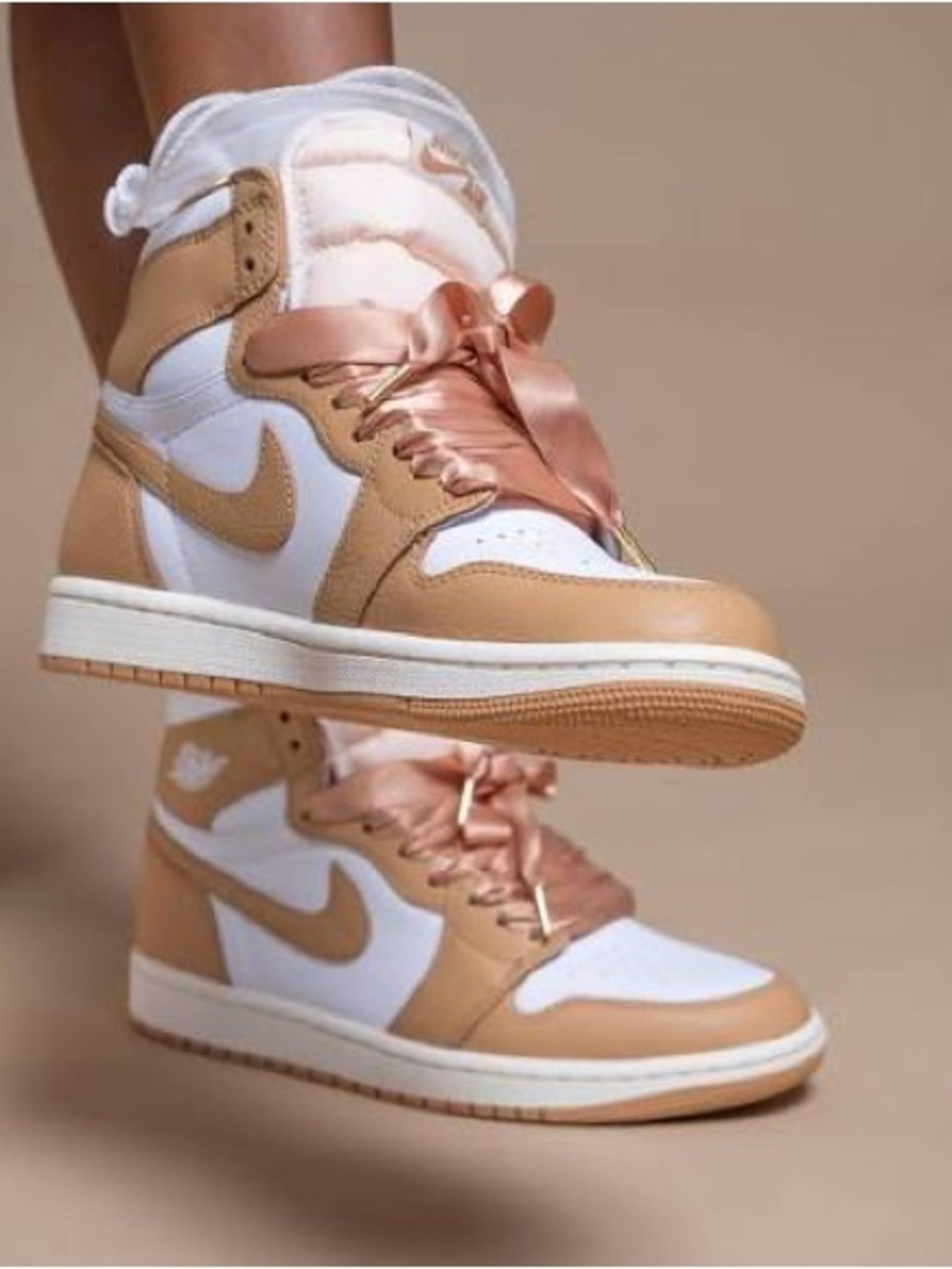 Nike Women's Air Jordan 1
Retro High OG — Praline w/ Satin Laces